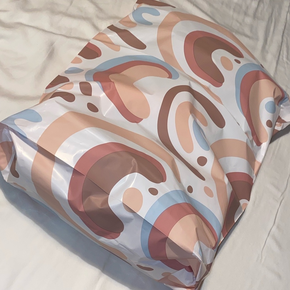 25 Large Boho Patterned Poly Mailers